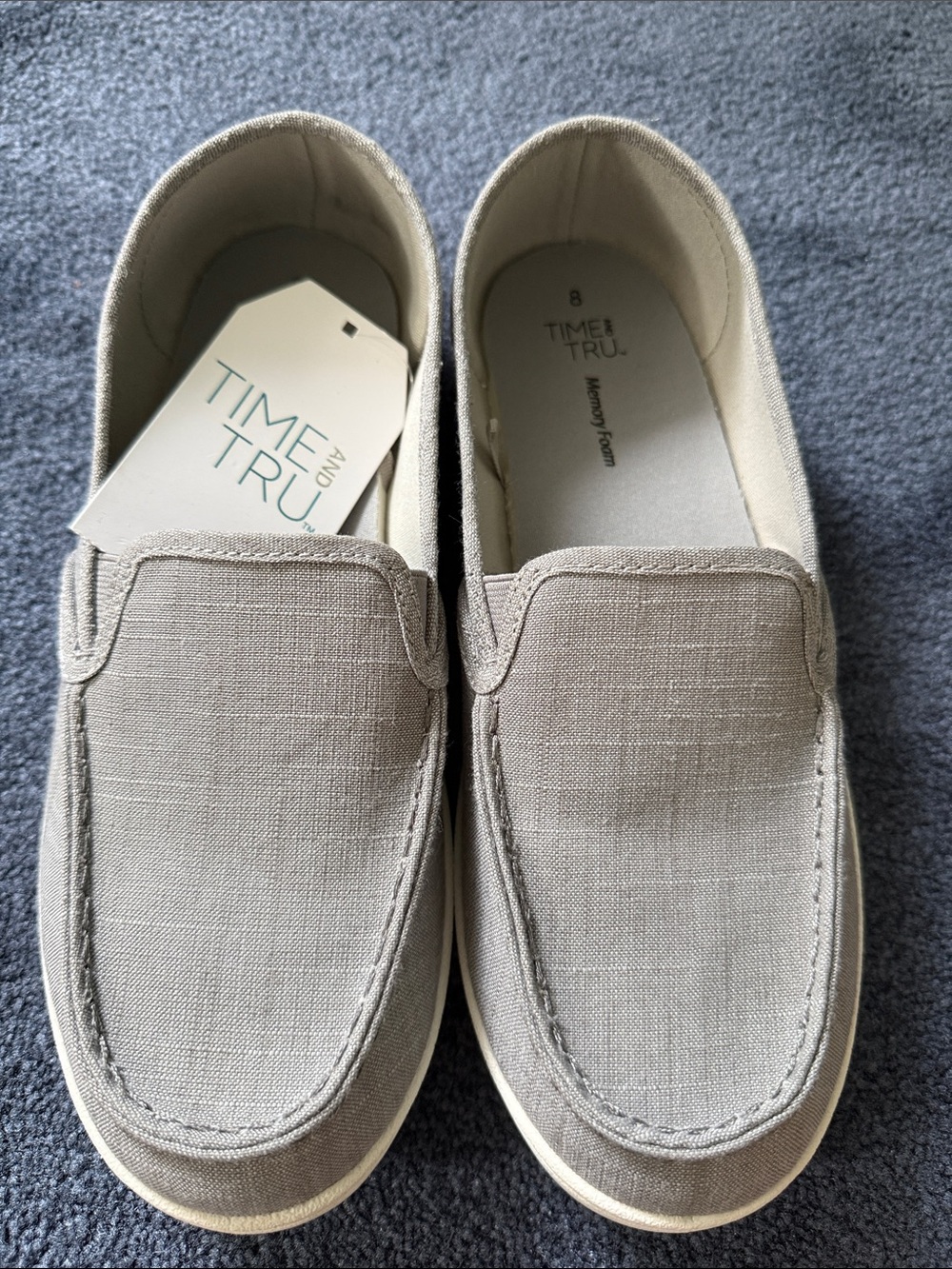 Time and Tru Women’s Slip-On Canvas Surf Sneaker